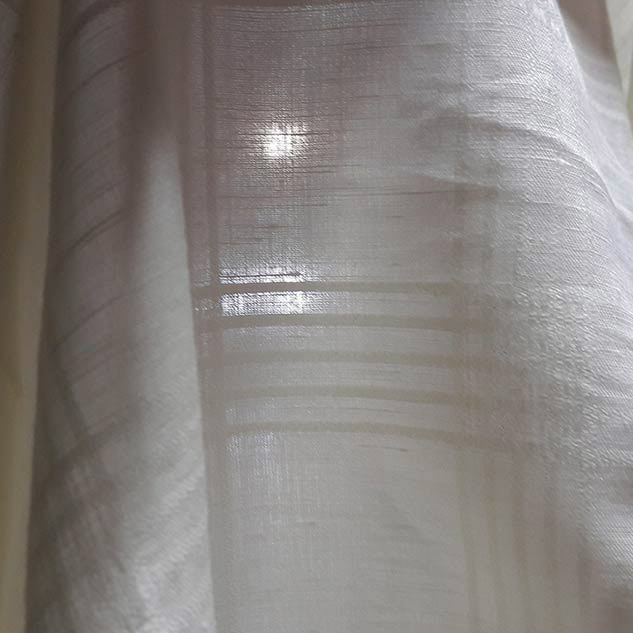 tissu transparent tissu écru
