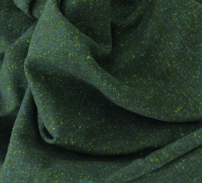 tweed de laine vert