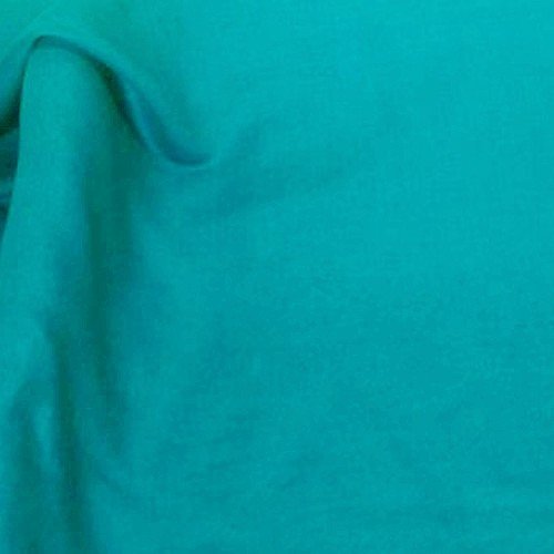 Tissu coton voile turquoise
