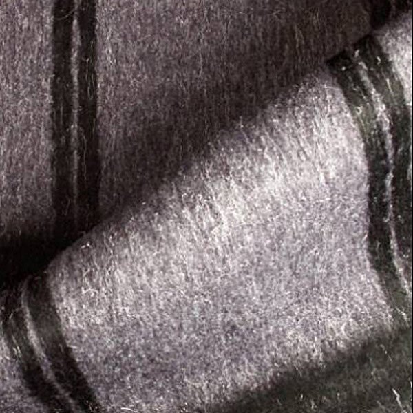 Tissu laine ameublement violet grand carreaux noir