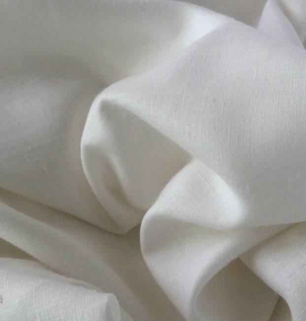 Tissu lin tissu blanc