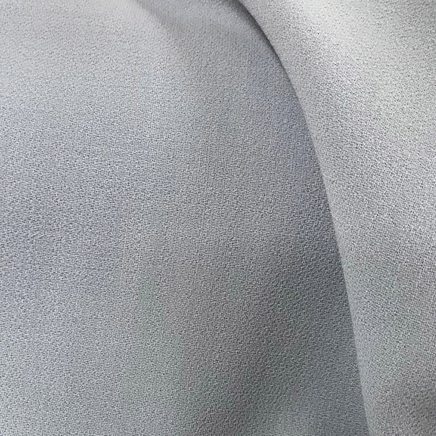 tissu crepe de laine gris perle