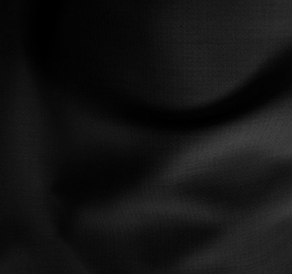 Tissu laine polyester crêpe noir
