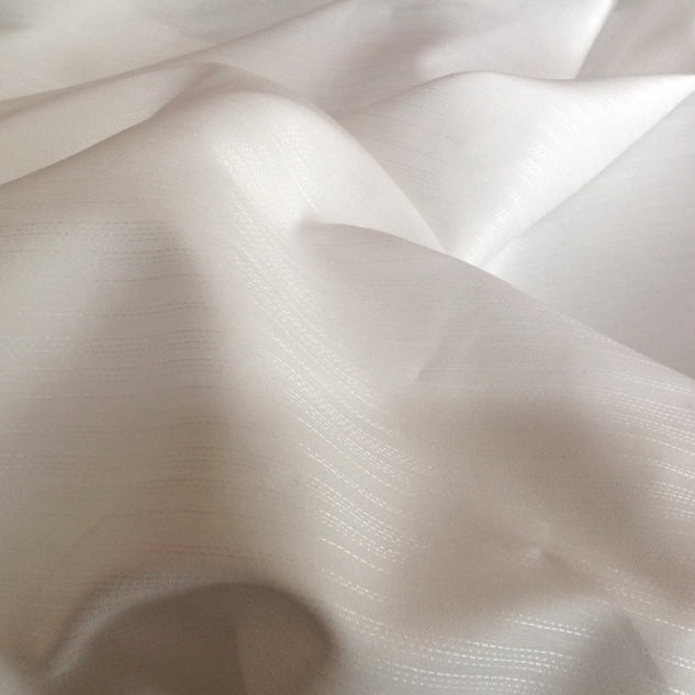 tissu coton lin blanc