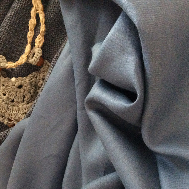 tissu couture bleu