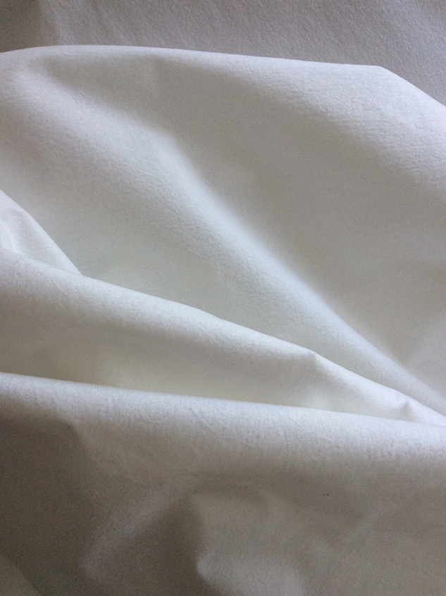 tissu polyester blanc 