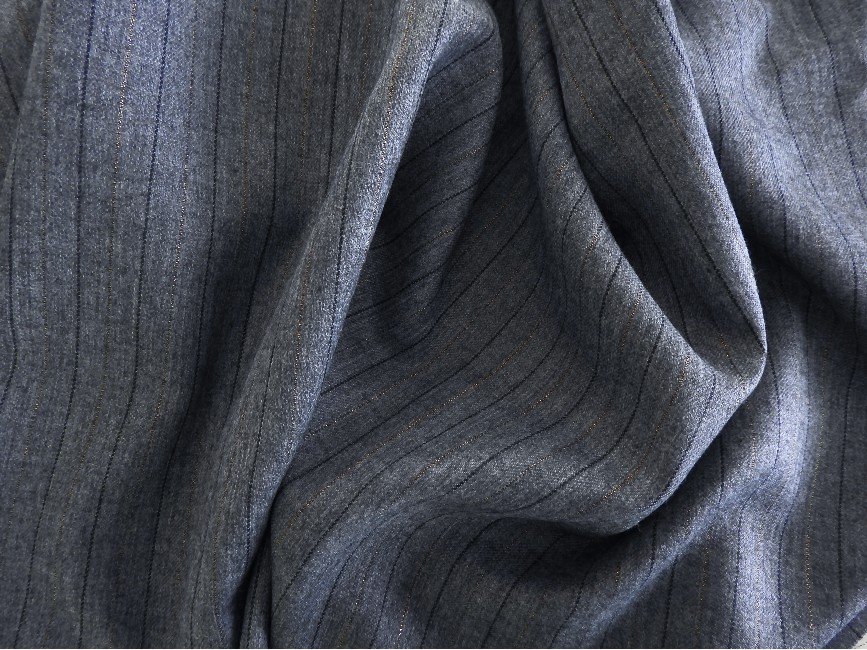 tissu polyester laine à rayures tennis, tailleur