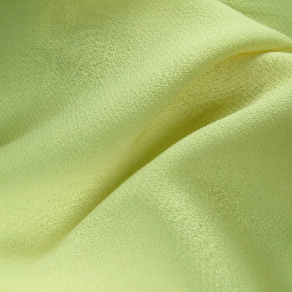 Tissu polyester laine crepe vert