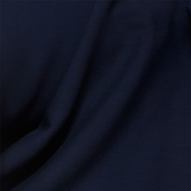 Tissu polyester laine bleu marine