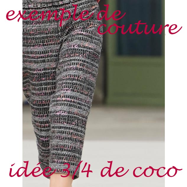 exemple de couture pantalon tweed