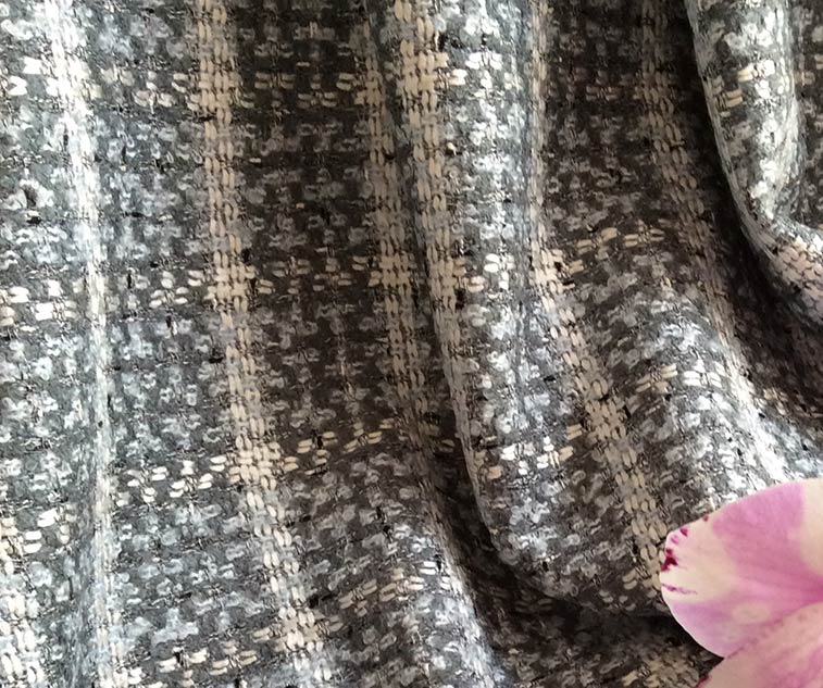 Tissu tweed gris cardailhac
