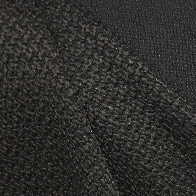 Tissu tweed noir astrakan