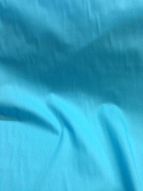 Tissu coton popeline turquoise