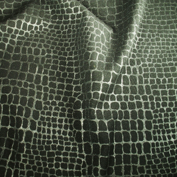 Tissu polyester laine peau de serpent