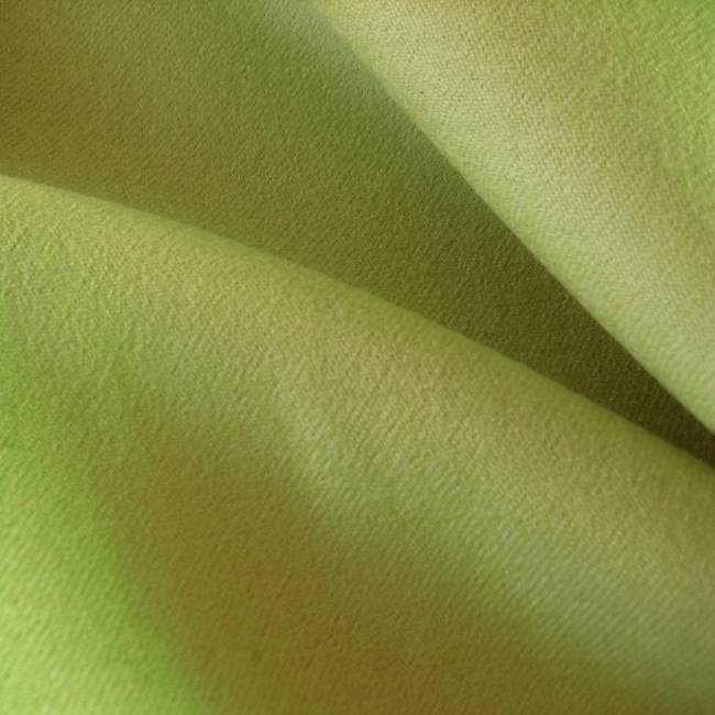 Tissu flanelle de laine peignée vert anis