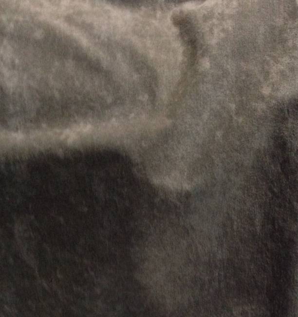 Tissu polyester M1 gris effet peau de pêche