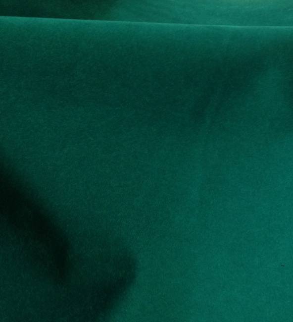 Tissu polyester vert effet peau de pêche