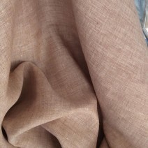 Toile de tissu lin chiné beige rosé