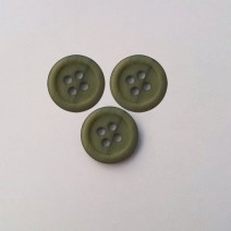 Bouton à quatre trous chiné vert