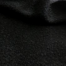 Tissu laine bouclettes noir