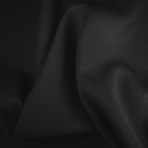 tissu crepe de laine noir