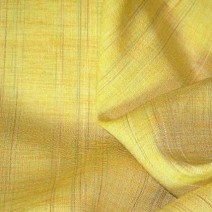 Tissu lin à rayures jaune