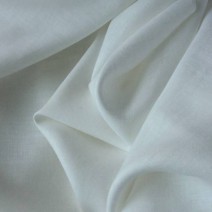 Tissu en lin blanc
