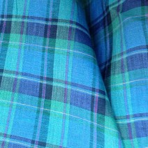 Tissus écossais en lin bleu