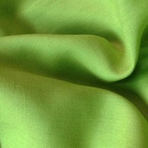 Tissu en lin toile vert anis