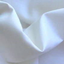Tissu polyester lin blanc