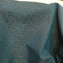 tissu jacquard turquoise
