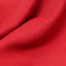 Tissu lin coton tissu rouge
