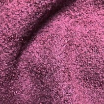 Tissu tweed bouclette rose