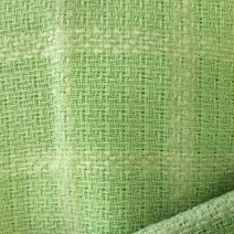 Tissu tweed de laine carreaux vert anis