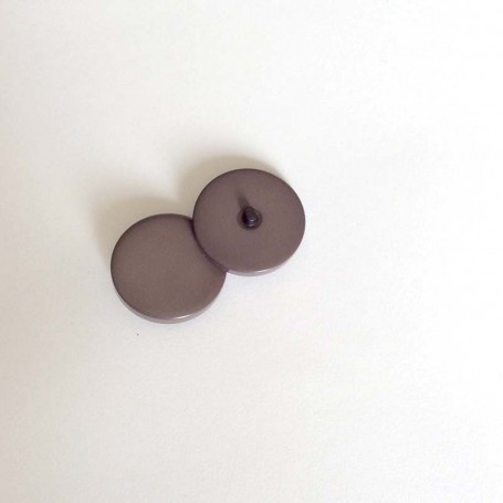 Bouton tige de grosse taille taupe