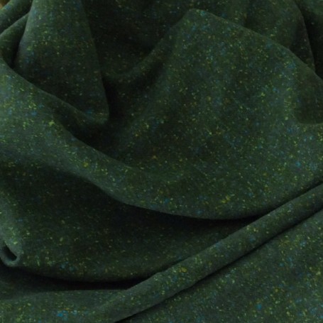Tissu tweed vert foncé