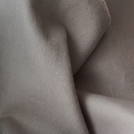 tissu coton toile gris