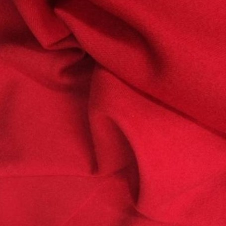 Tissu flanelle de laine rouge