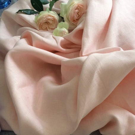 tissu rose pastel