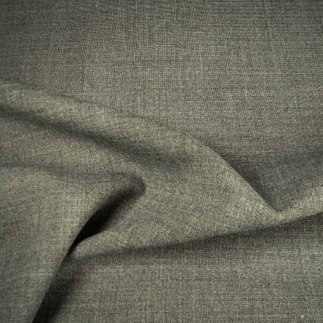 Tissu polyester laine gris extensible