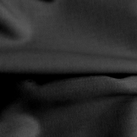 Tissu rideau noir en crepe
