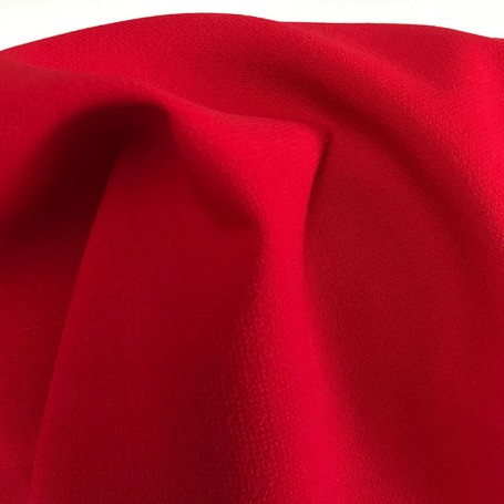 tissu triple crêpe tissu rouge Cardailhac