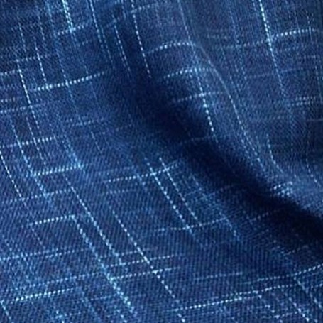 Tissu tweed flammé bleu
