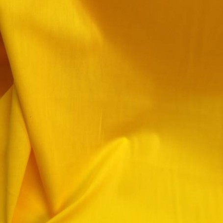 Tissu coton popeline jaune