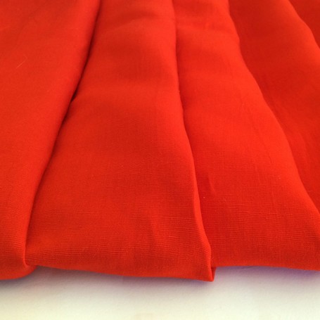 tissu viscose tissu rouge coquelicot Cardailhac